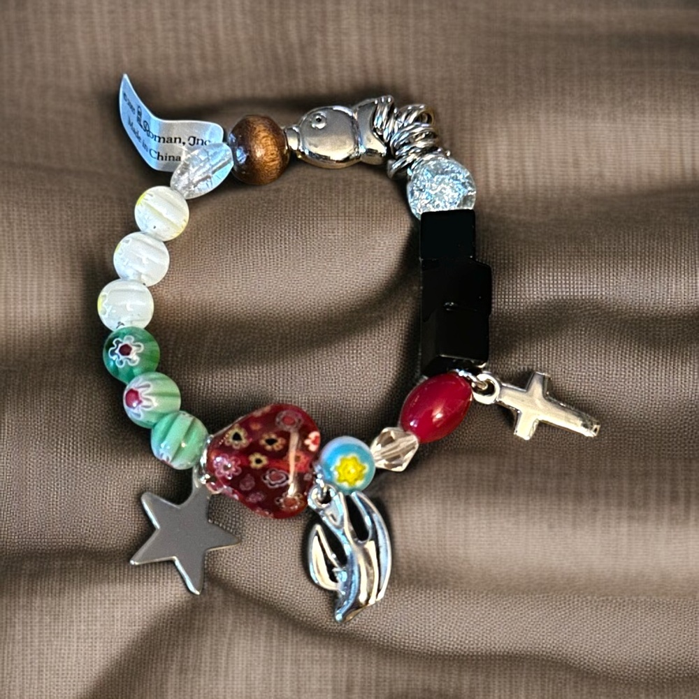 The Life of Jesus Christ beaded stretch bracelet